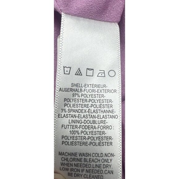 Dress the Population Bailey Lavender Off the Shoulder Lined Dress Sz M Body Con - Picture 8 of 9